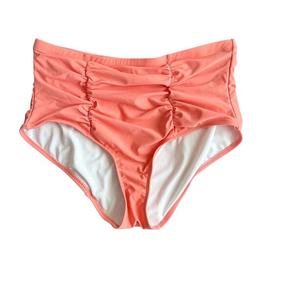 Torrid Womens High Waist Coral Bikini Bottom Size 2 - Picture 1 of 3